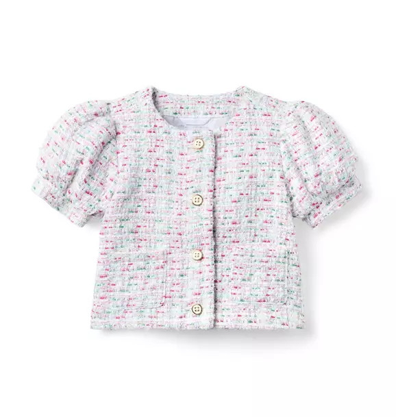 Tweed Puff Sleeve Jacket | Janie and Jack