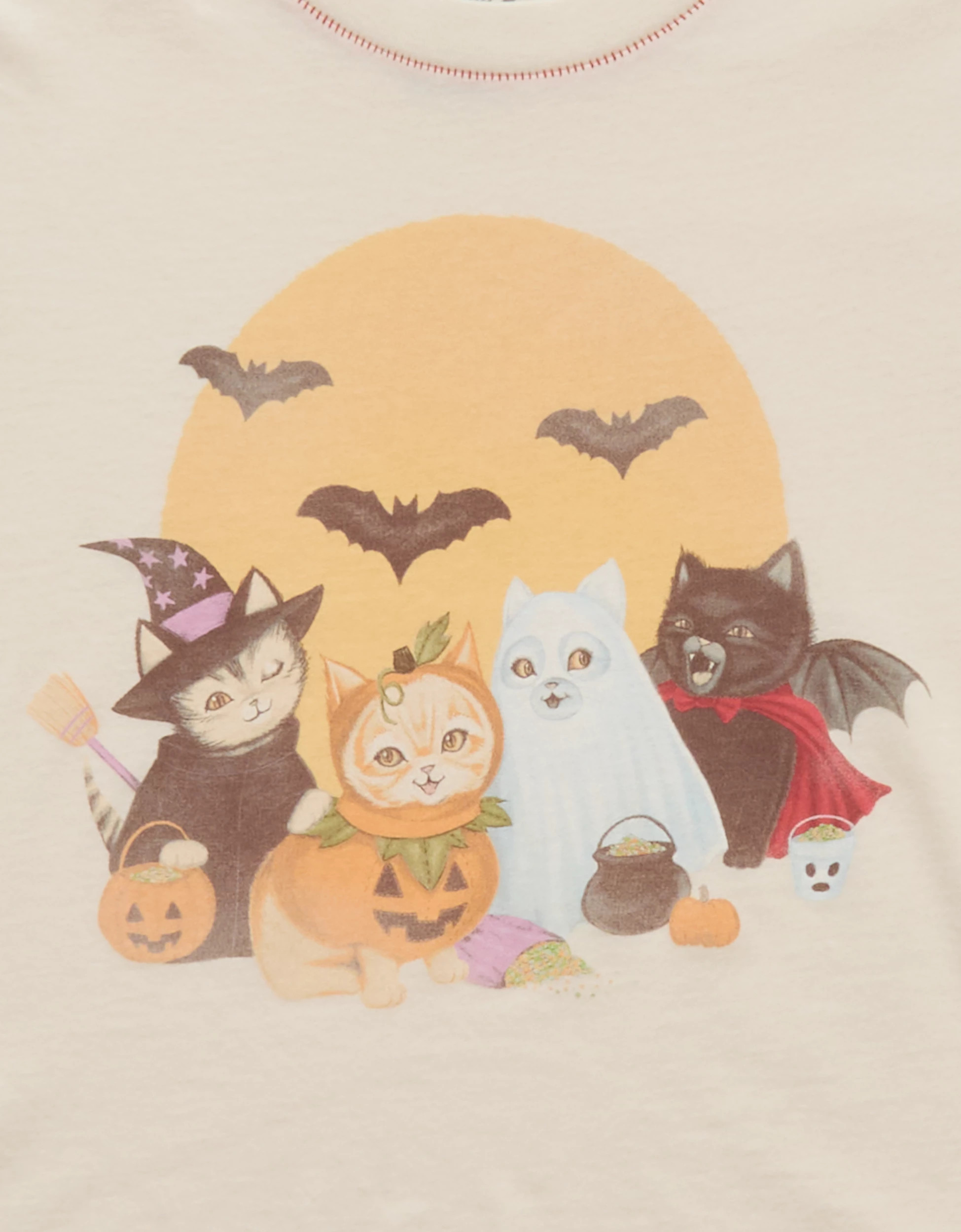 AE Halloween Graphic Shrunken T-Shirt | American Eagle Outfitters (US & CA)