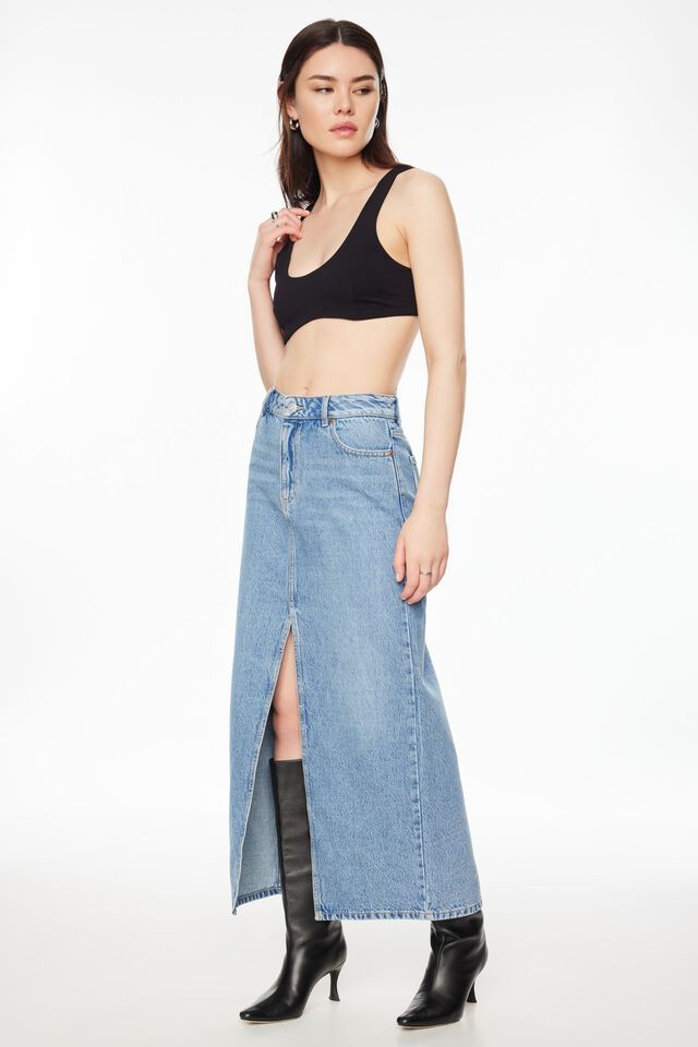 Denim Maxi Skirt$59.95 | Dynamite Clothing