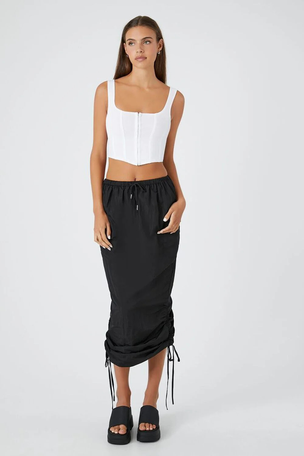 Cargo Midi Skirt | Forever 21 (US)