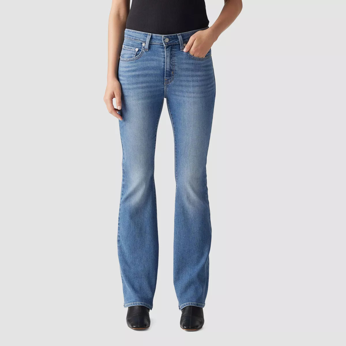 Levi's® Women's Plus Size 726™ High-Rise Flare Jeans - Dark Indigo Worn In 26 | Target