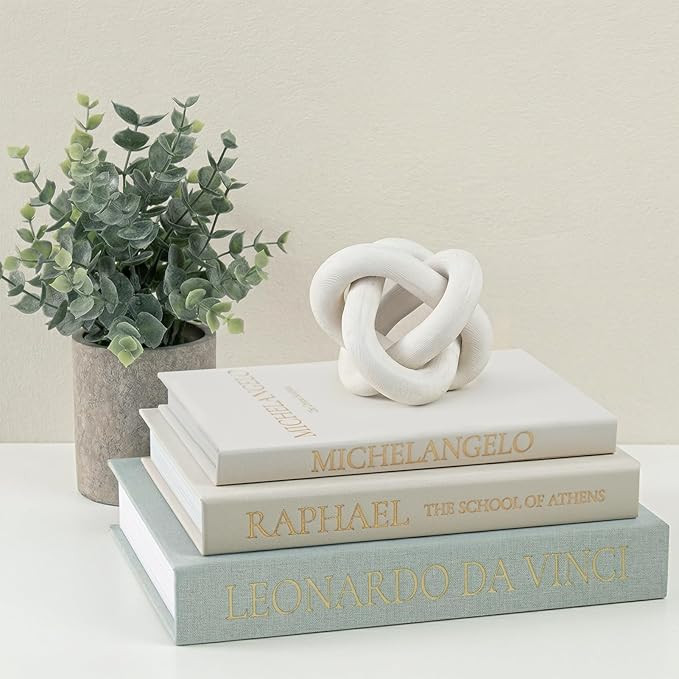 Linen Faux Book Box Set of 3, Decorative Books for Shelves, Fake Books for Decoration with Secret... | Amazon (US)