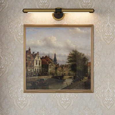 Luxury Dimmable Solid Brass Picture Light | Wayfair North America