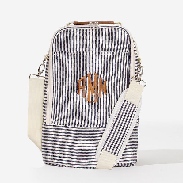 Monogrammed Insulated Wine Bag | Marleylilly