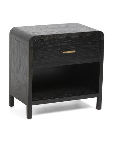 24x24.5 Curved 1 Drawer Side Table | TJ Maxx