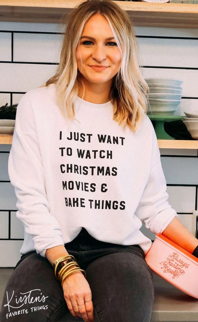 charlie southern: watch movies and bake things sweatshirt | RIFFRAFF