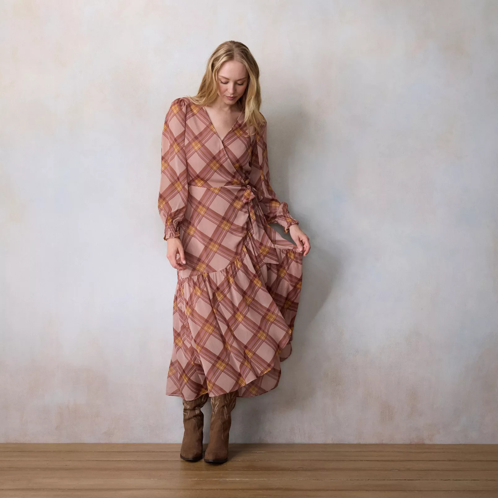 Women's LC Lauren Conrad Long Wrap Maxi Dress | Kohl's