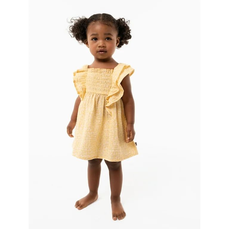 Modern Moments by Gerber Baby and Toddler Girl Smocking Dress, Sizes 12M-5T - Walmart.com | Walmart (US)