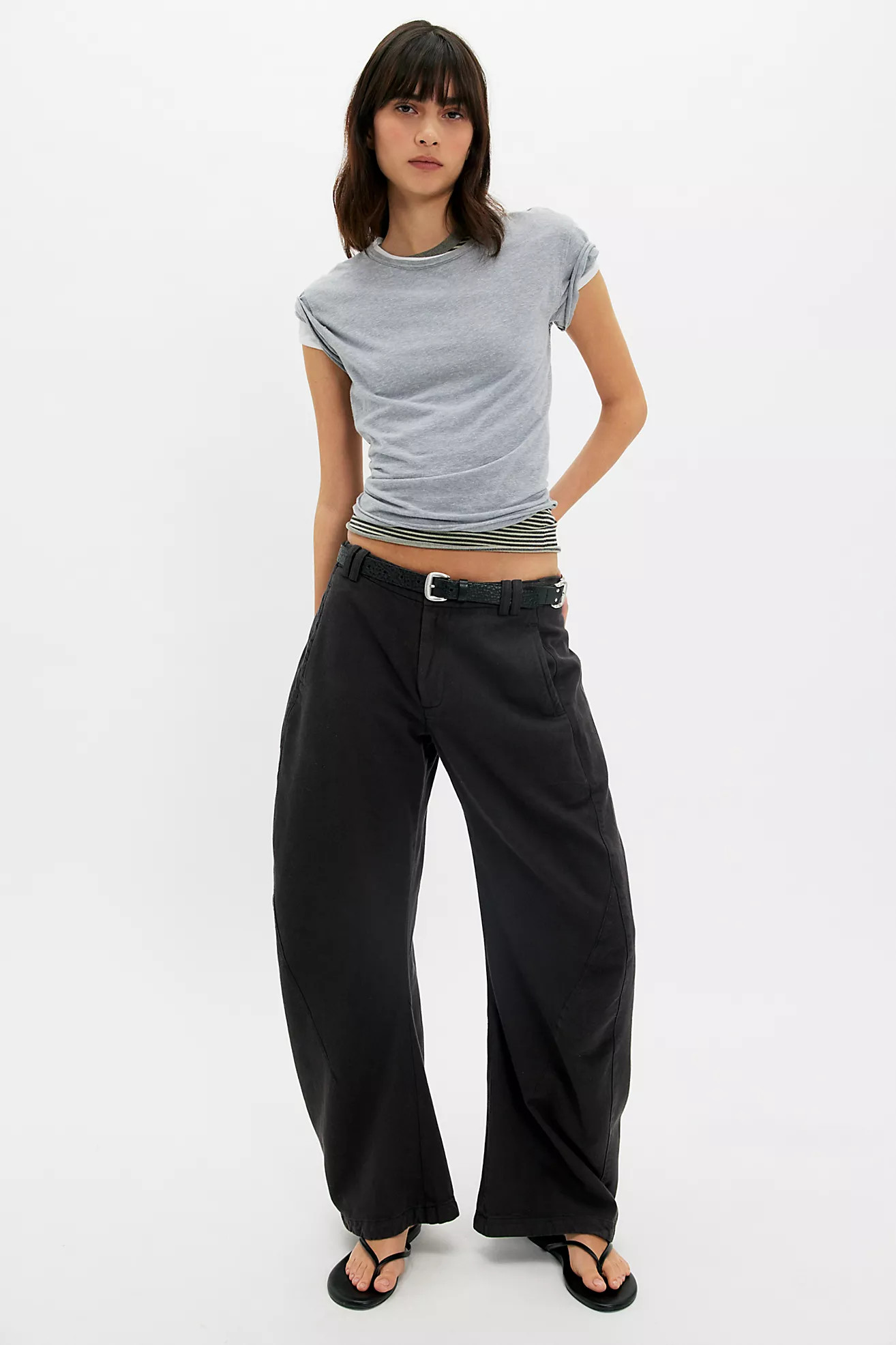 Spotlight Washed Barrel Chino Trousers | Free People (Global - UK&FR Excluded)