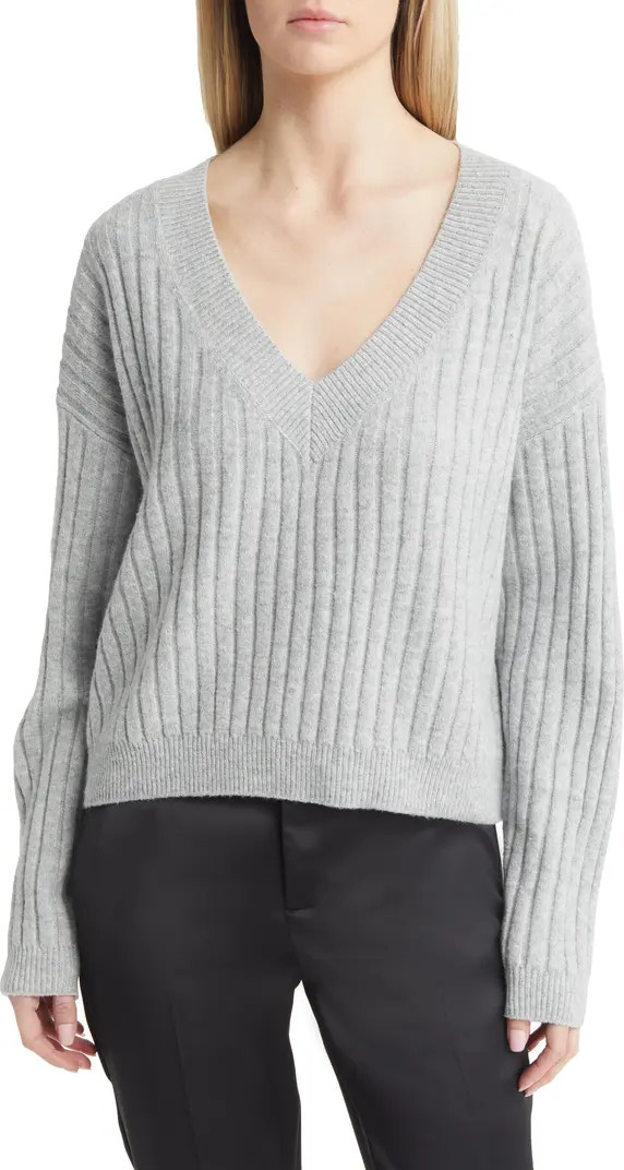 V-Neck Rib Sweater | Nordstrom