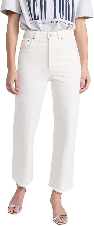 Levi's Women's Premium Ribcage Straight Ankle Jeans | Amazon (US)