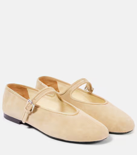 Suede Mary Jane flats | Mytheresa (US/CA)