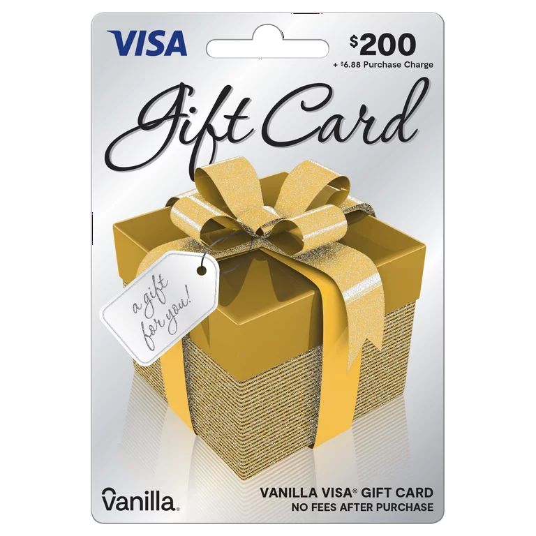 $200 Vanilla® Visa® Gift Box Gift Card (plus $6.88 Purchase Fee) - Walmart.com | Walmart (US)