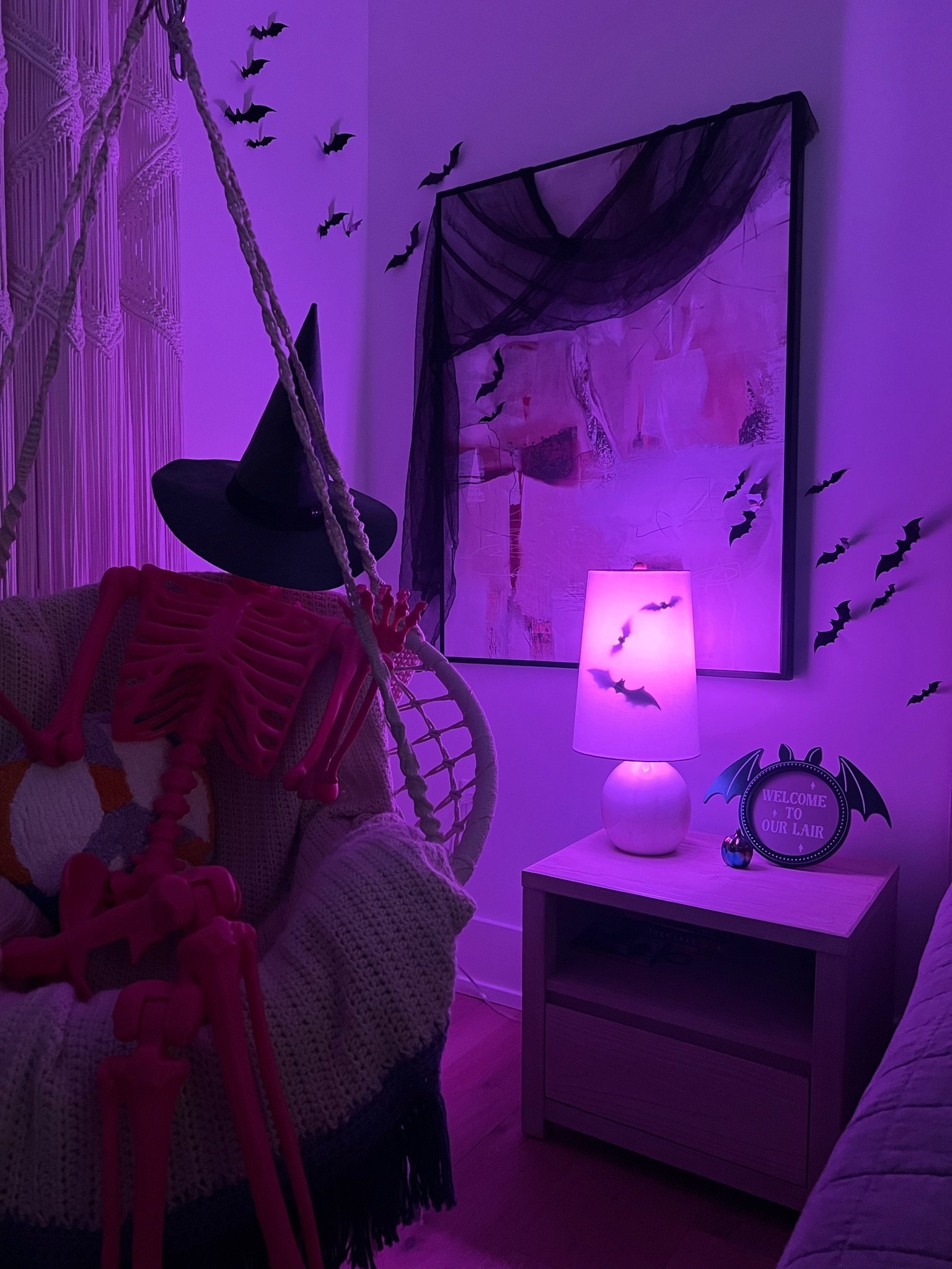 The easiest way to create a spooky vibe….

Color changing light bulb 💡 
Comes with a remote to select from multiple colors

#halloween #spookyseason #colorlightbulb #homefinds #styletip

#LTKHome #LTKxTarget #LTKHalloween