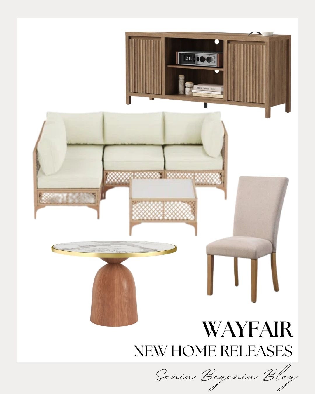 Ready for a home refresh? These Wayfair arrivals are giving all the cozy yet polished vibes! The mix of natural rattan and marble accents brings a fresh, organic feel to your space. 🌿🏛️

I am obsessed with this versatile seating and the elegant gold-rimmed table. These curated pieces make it so easy to achieve a high-end look that feels warm and inviting! ✨🛋️

#WayfairStyle #HomeInspo #NeutralDecor #WayfairHaul #LTKinteriors #LivingRoomGoals

#LTKHome