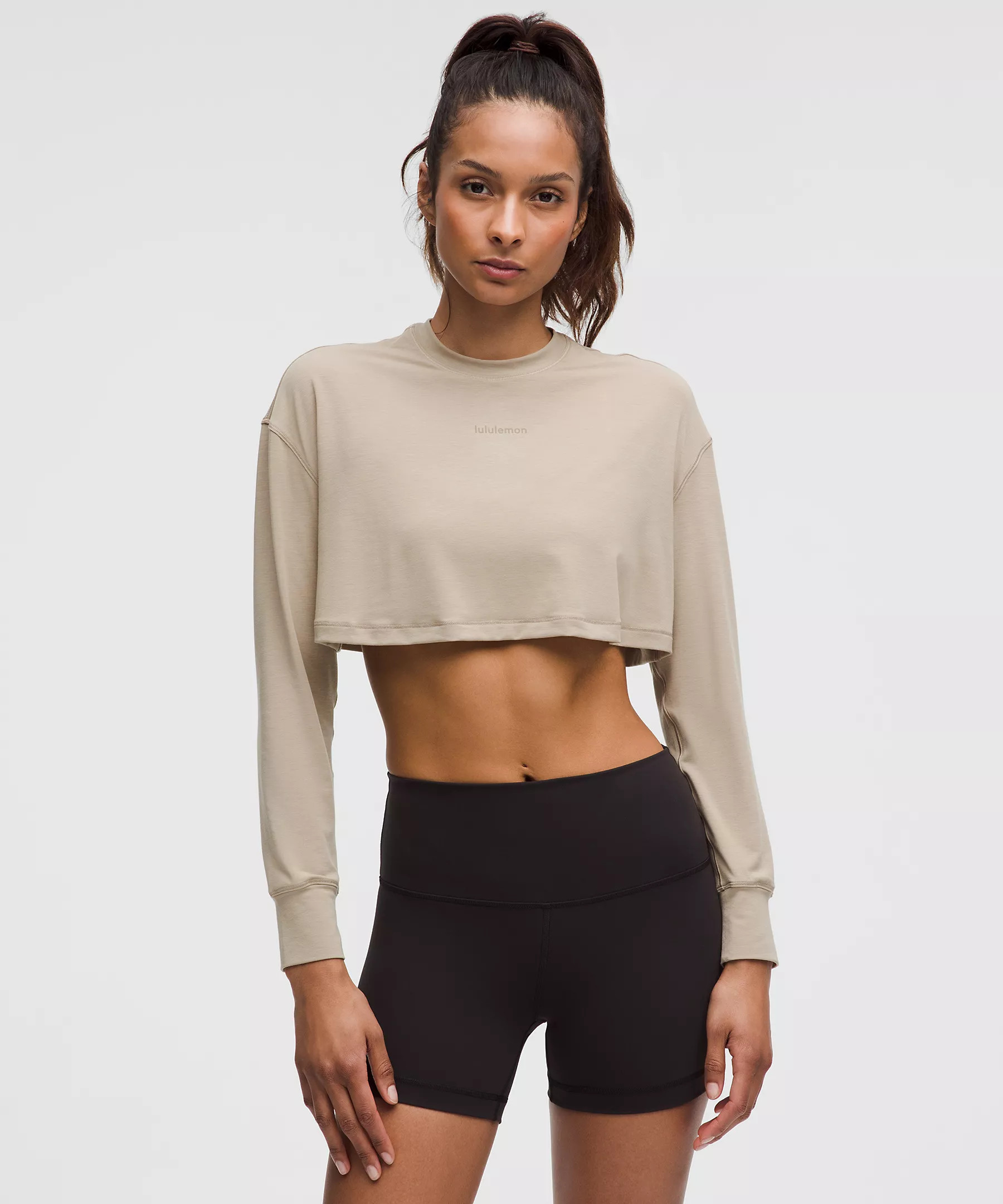 Jersey Training Super-Cropped Long-Sleeve Shirt | Women's Long Sleeve Shirts | lululemon | Lululemon (US)