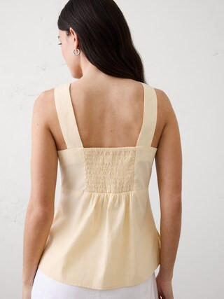 Cinched Neck-Tie Top | Banana Republic Factory