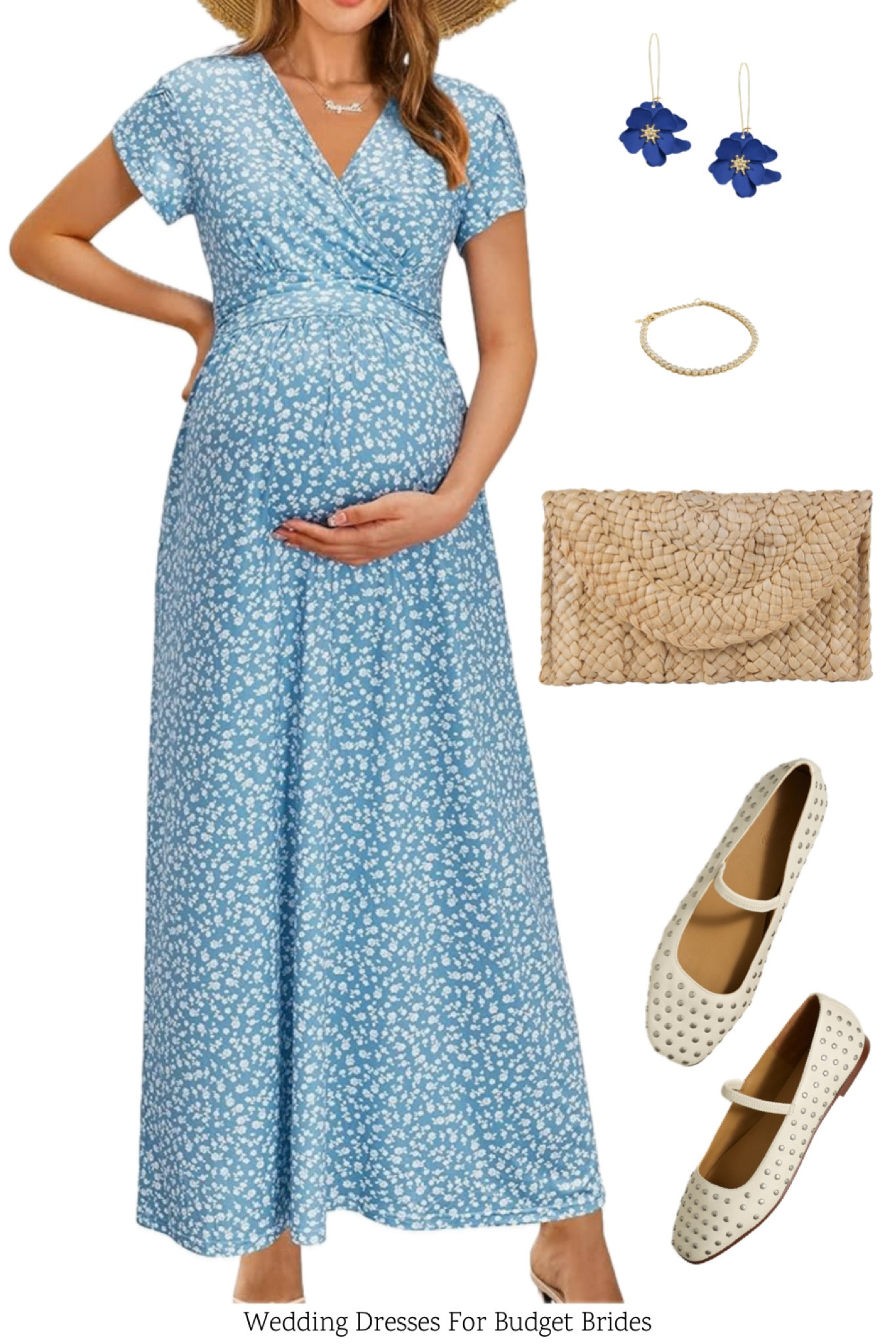 Maternity long dress and accessories. An affordable option for a bridesmaid or wedding guest. 

Maternity maxi dress. Bump friendly dress. Pregnant wedding guest dress. Pregnant bridesmaid dress. Pregnancy clothes. Baby shower dress. Pregnancy photos. Maternity photoshoot. Amazon outfit.

#LTKBump #LTKSeasonal #LTKWedding