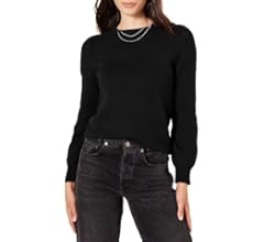 Amazon Essentials Women's Soft Touch Pleated Shoulder Crewneck Sweater | Amazon (US)