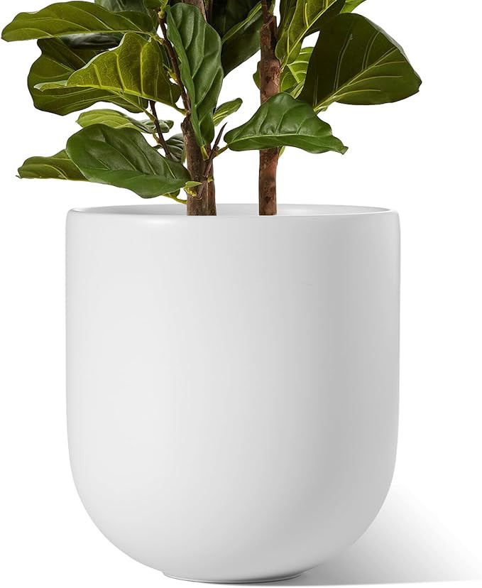 LE TAUCI 12 Inch Pots for Plants, Ceramic Large Planters for Indoor Plants, Indoor Plant Pots for... | Amazon (US)