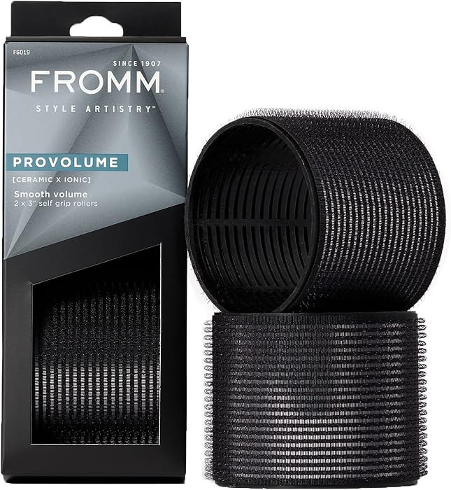 Fromm ProVolume 3" Self-Grip Ceramic Ionic Thermal Hair Rollers, 2 Count, Large Salon Quality Hai... | Amazon (US)