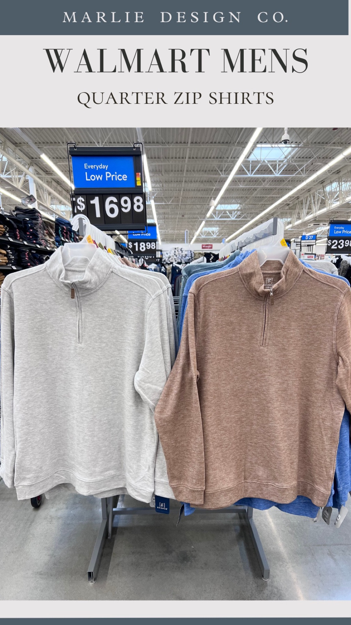 These shirts are the softest material! Walmart Mens Fashion | quarter zip shirts | work outfit | fall outfit | family photo outfit | walmart | walmart find | men’s work outfit | fall fashion | gray shirt | camel shirt 

#LTKworkwear #LTKmens #LTKfindsunder50