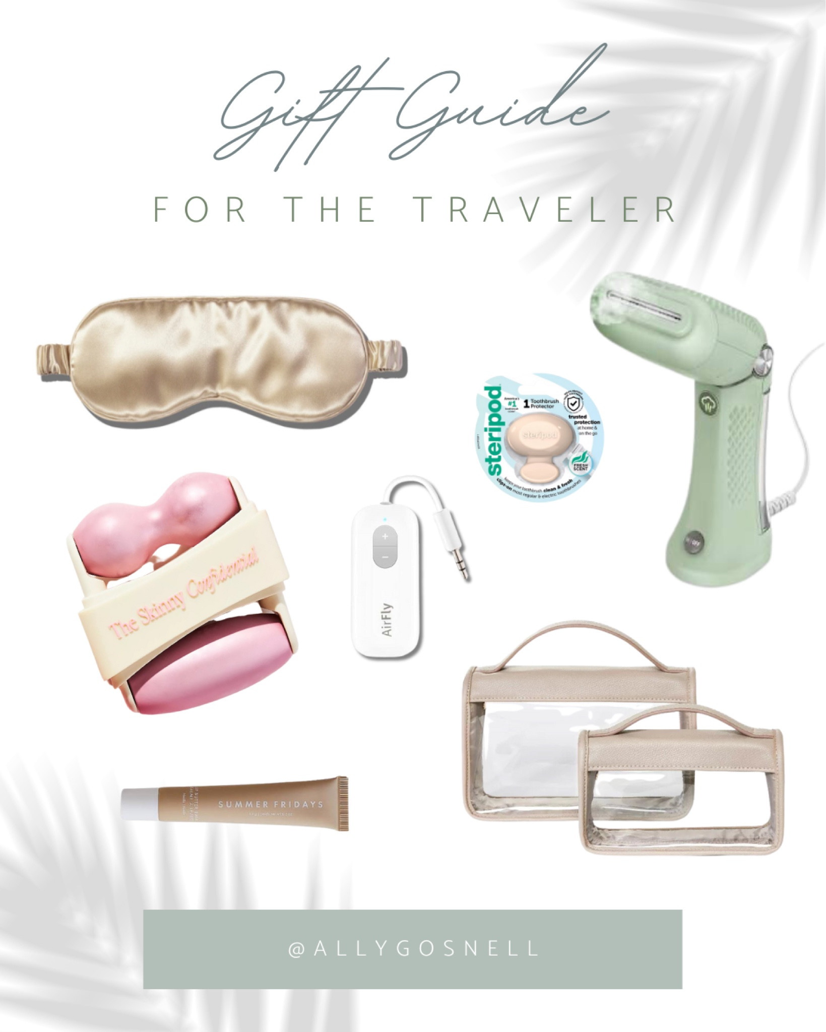 Gifts for the Travel Lover | Need a gift for the traveler in your life? These are my carry on must haves for both work travel and leisure travel. A compact ice roller is a game changer for long flights and waking up in different climates. 

Travel gifts, traveler gifts, travel gift guide, vacation must haves, travel steamer, eye mask, plane must haves, carry on must haves 

#LTKTravel #LTKGiftGuide #LTKCyberWeek