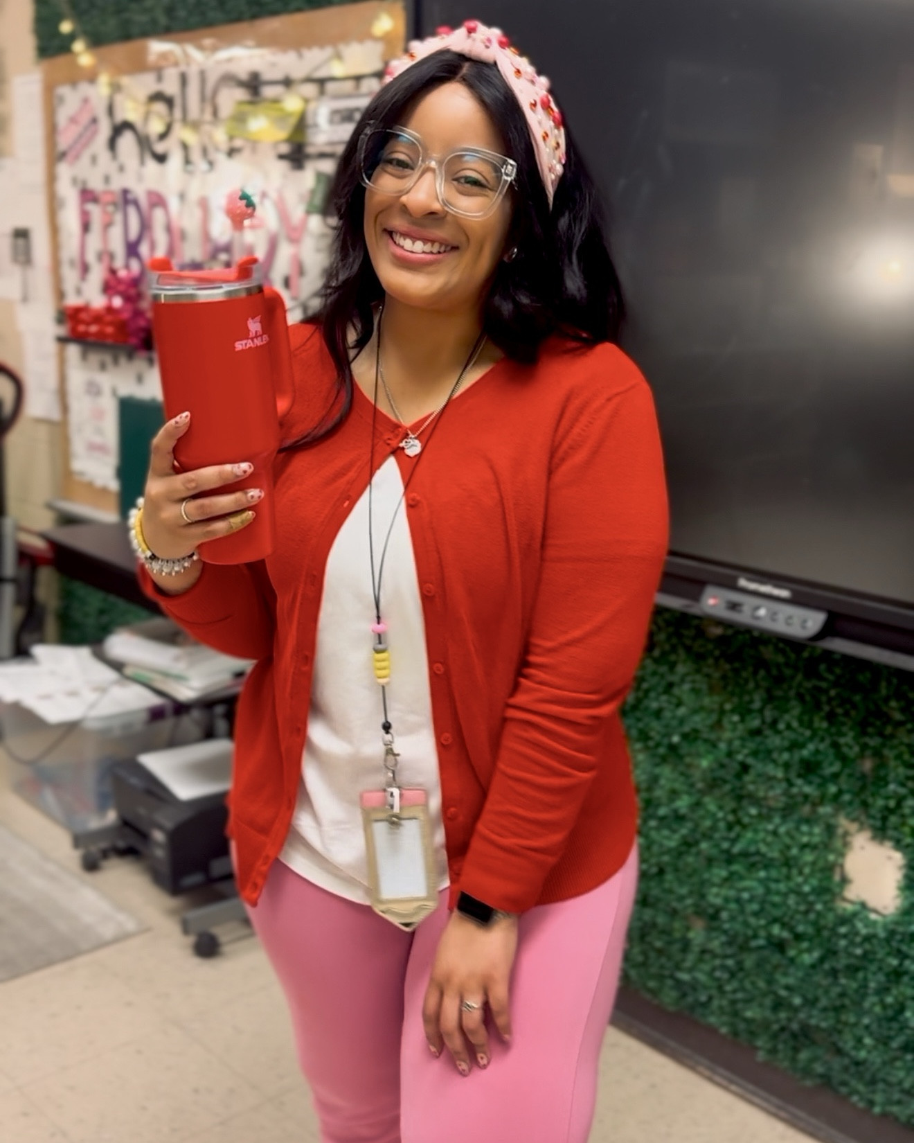Sweater: Old Navy (YEARS old) 
Pants: FashionNova (Payin' It Forward Blazer Set - Pink) 