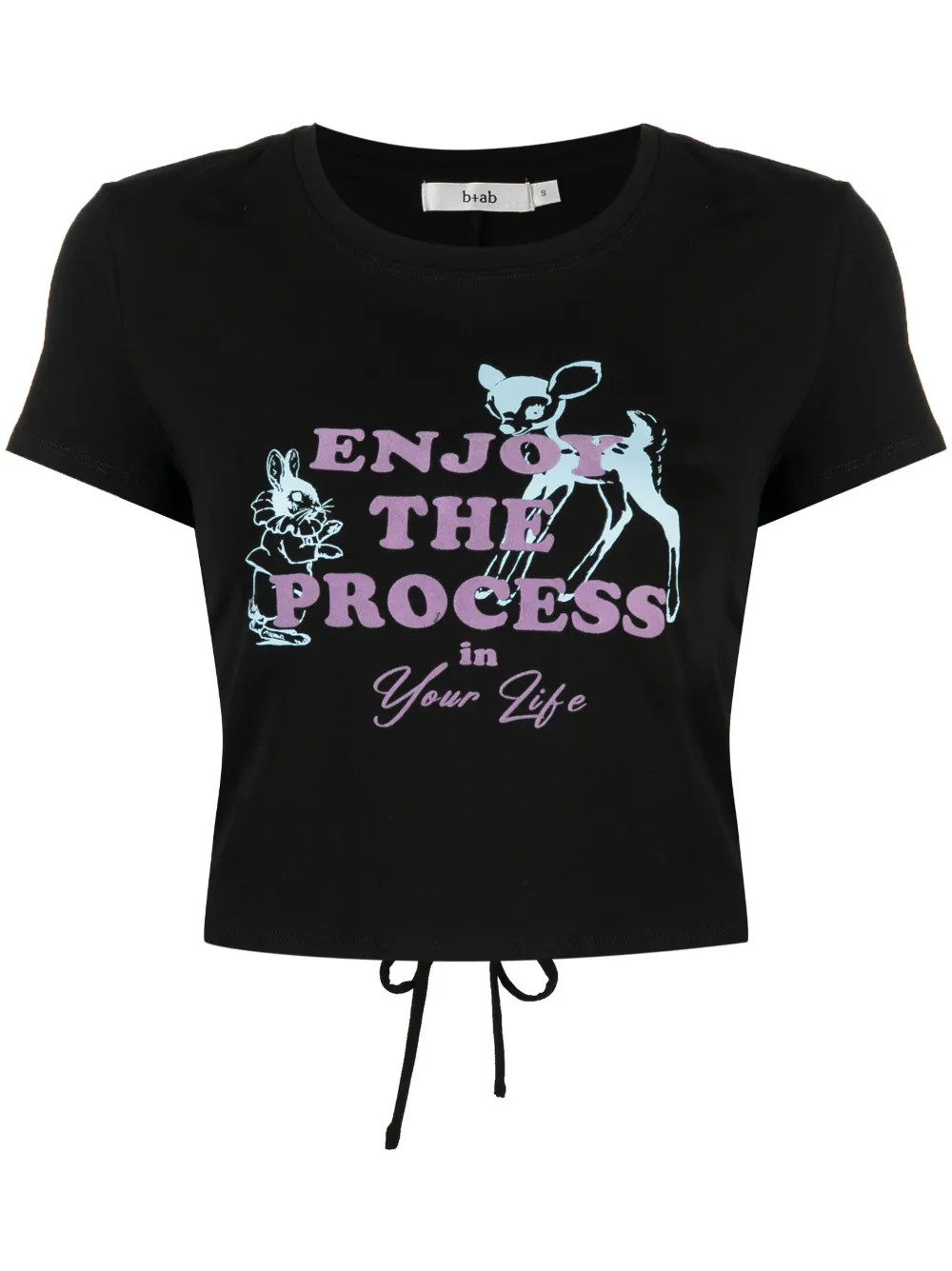 graphic-print cropped T-shirt | Farfetch Global