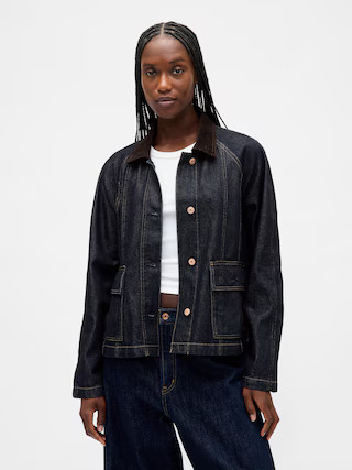 UltraSoft Denim Swing Chore Jacket | Gap (US)