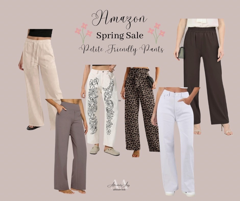 Petite friendly pants.  Not too high-waisted.