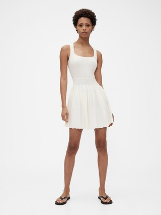 GapStudio Rib Pleated Mini Dress | Gap (US)