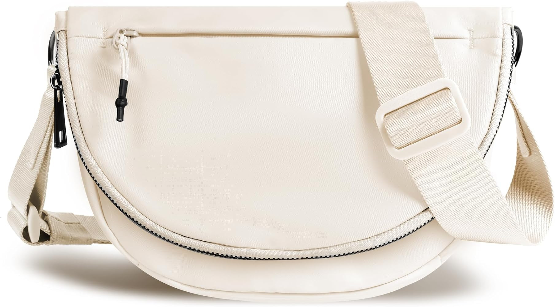 Crescent Bag for Women and Men, Fashion Medium Nylon Folding Crescent Moon Bag Single Shoulder Ba... | Amazon (US)