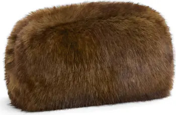 Noor Faux Mink Pouch | Nordstrom