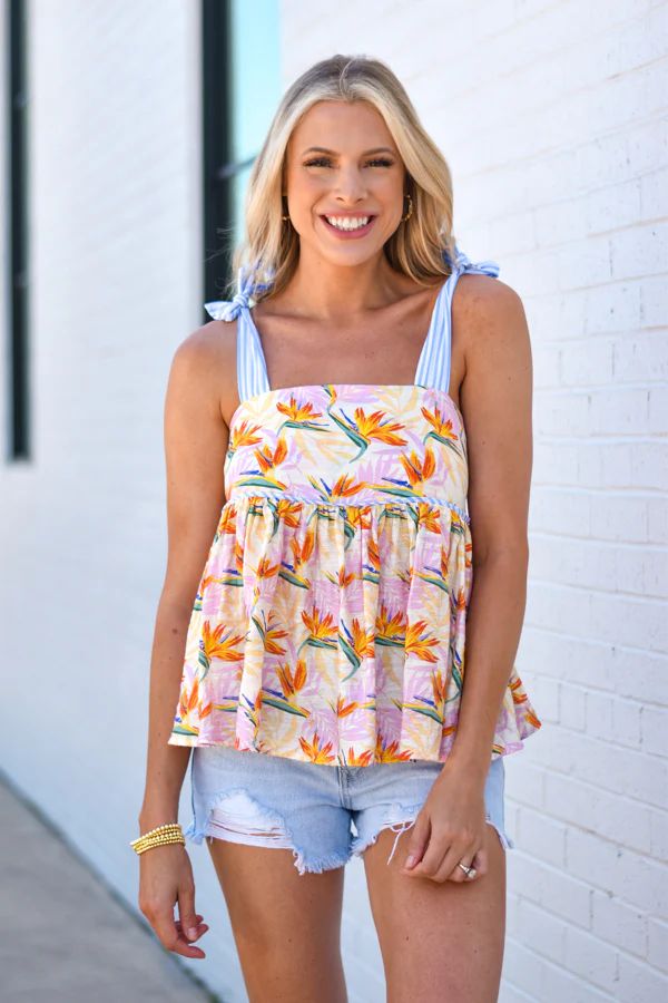 In The Tropics Top - Multi | The Impeccable Pig