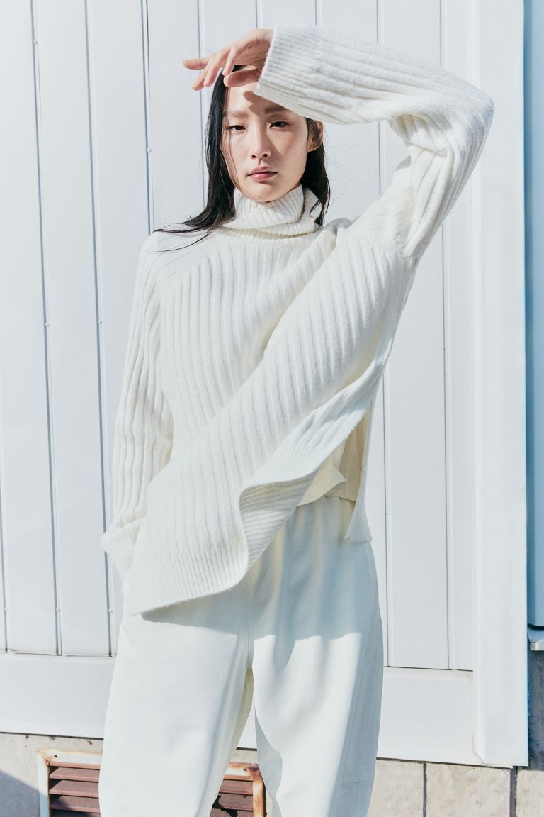 Rib-knit Turtleneck Sweater | H&M (US + CA)