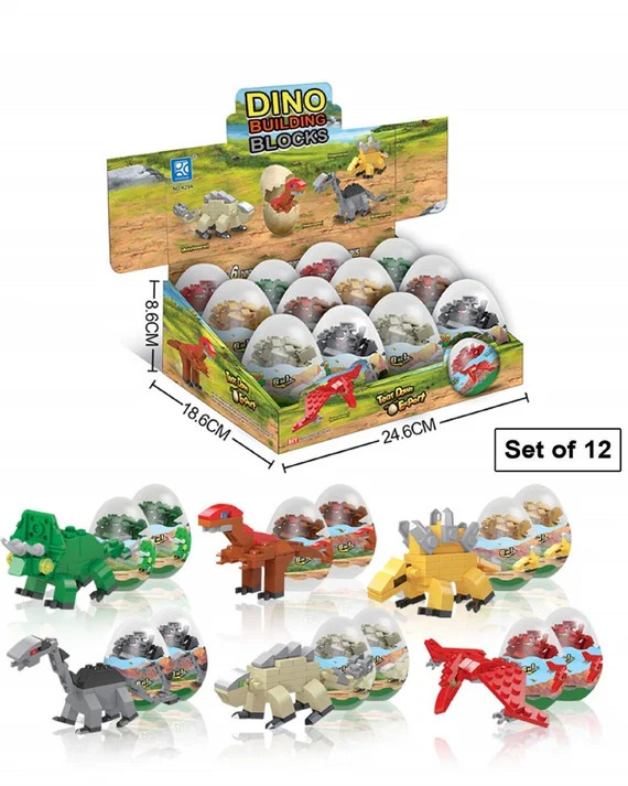 Dinosaur Toys  12 Surprise Dinosaur Eggs Building Blocks STEM | Etsy | Etsy (US)