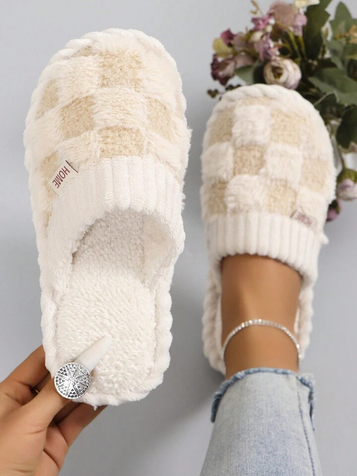 New Fashionable & Comfortable Women Round Toe Slip-On Fluffy Lined Warm Backless Thick Sole Anti-... | SHEIN