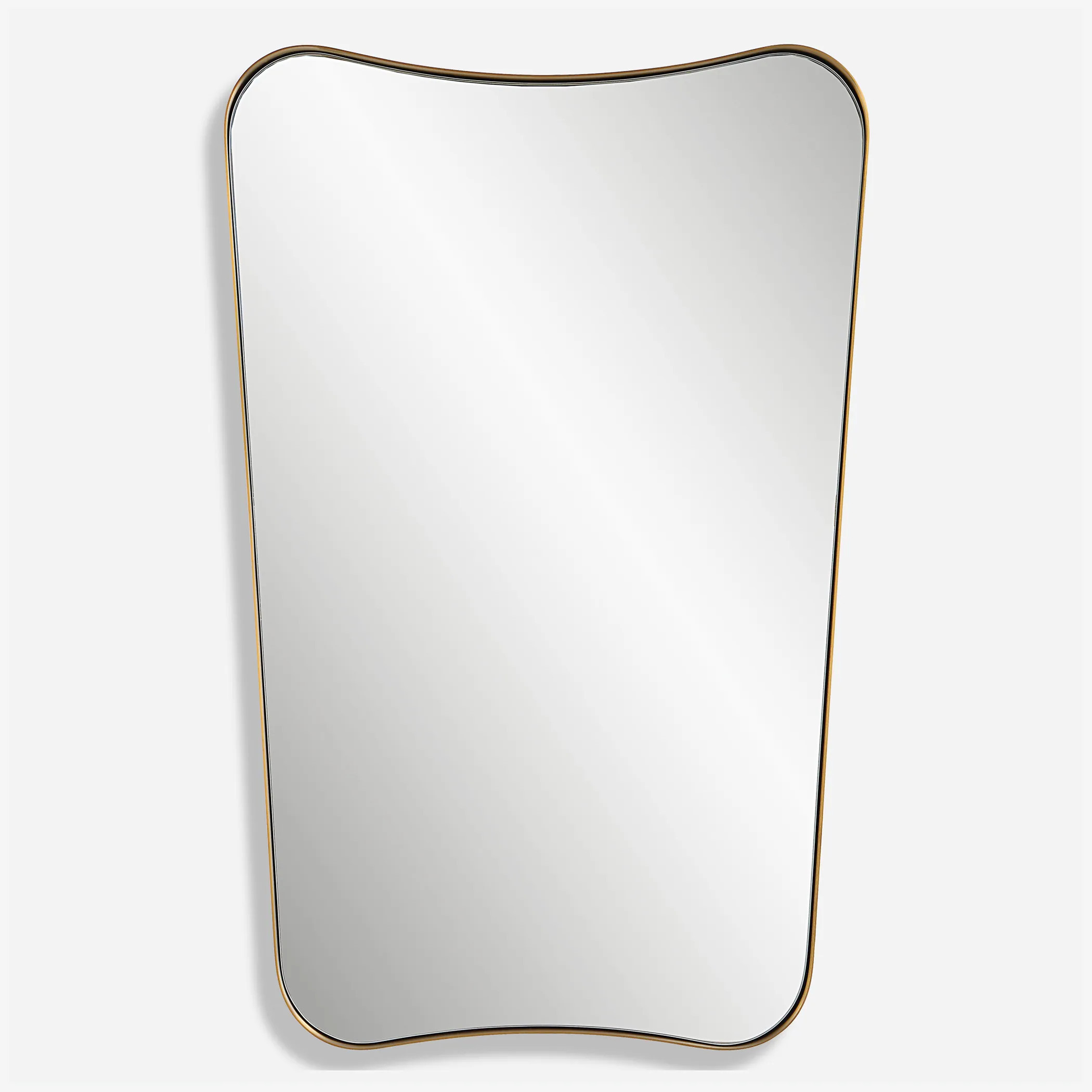 Uttermost Belvoir Brass Mirror - 22"W x 34"H x 1.25"D | Bed Bath & Beyond
