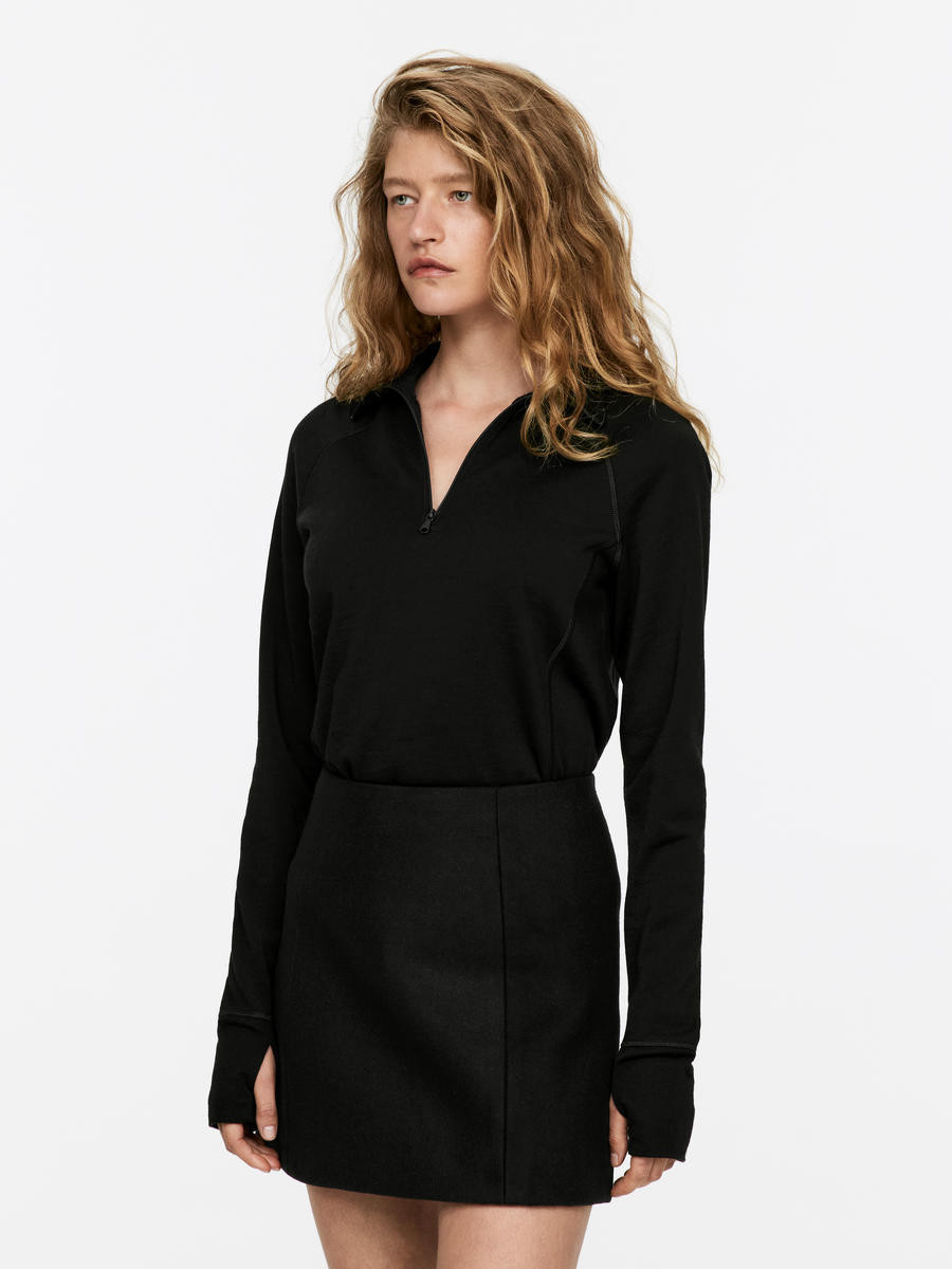 Minijupe en laine – Noir – Femme – ARKET FR | Arket EU