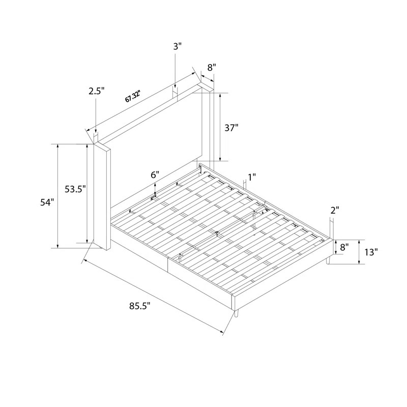 Birzer Queen Upholstered Wingback Bed | Wayfair North America