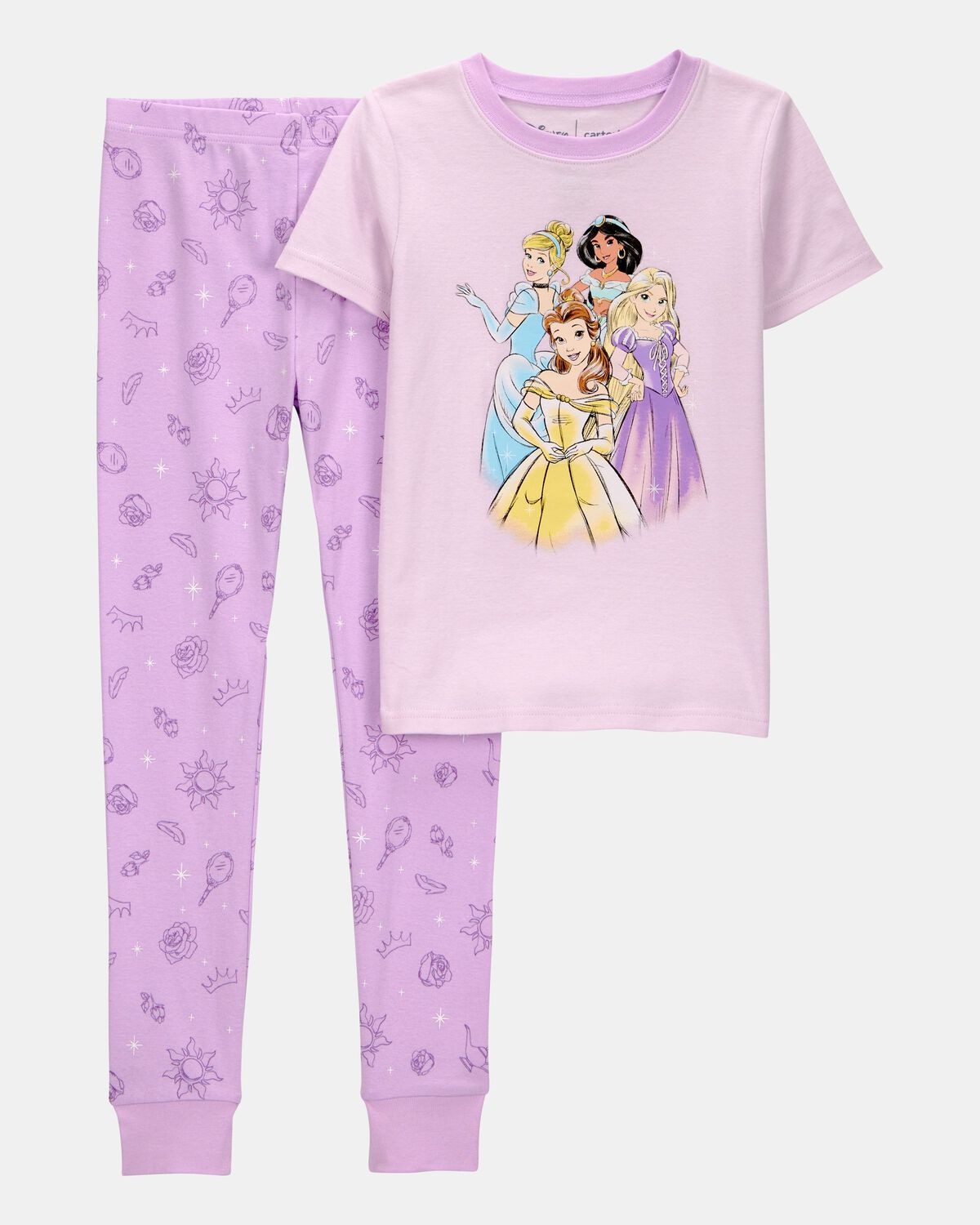 Kid Disney Princess Snug Fit Cotton 2-Piece Pajamas - Purple - Carter's | Carter's | Carter's Inc