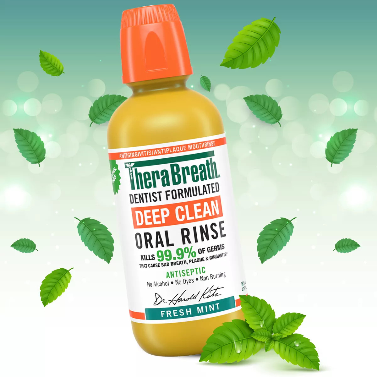 TheraBreath Deep Clean Antiseptic Oral Rinse - 16 fl oz | Target