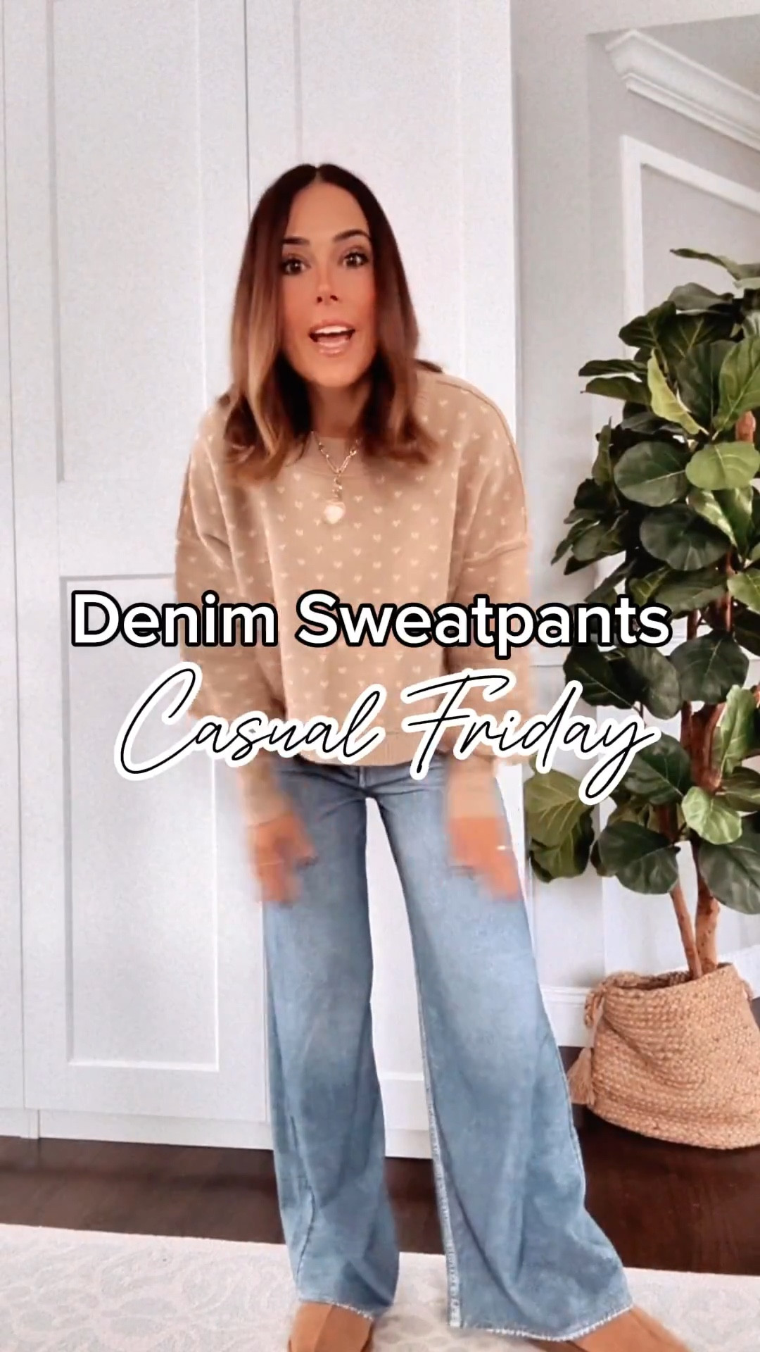Denim sweatpants 

#LTKGiftGuide #LTKOver40 #LTKHoliday