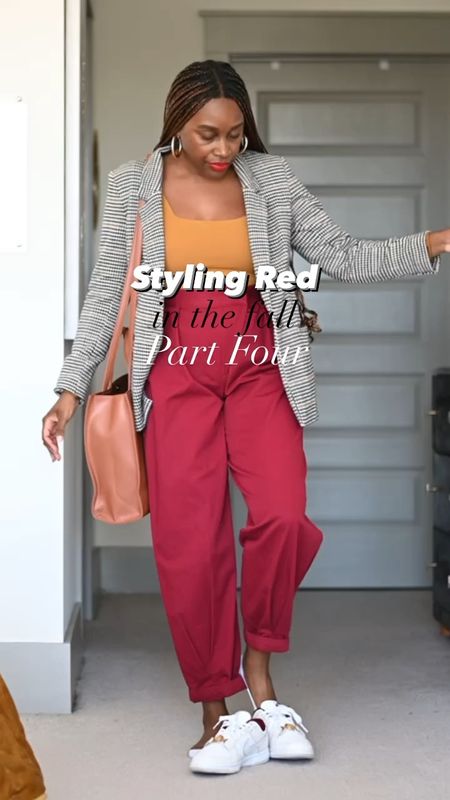 Red fall work outfit idea ❤️

#LTKstyletip #LTKSeasonal #LTKVideo