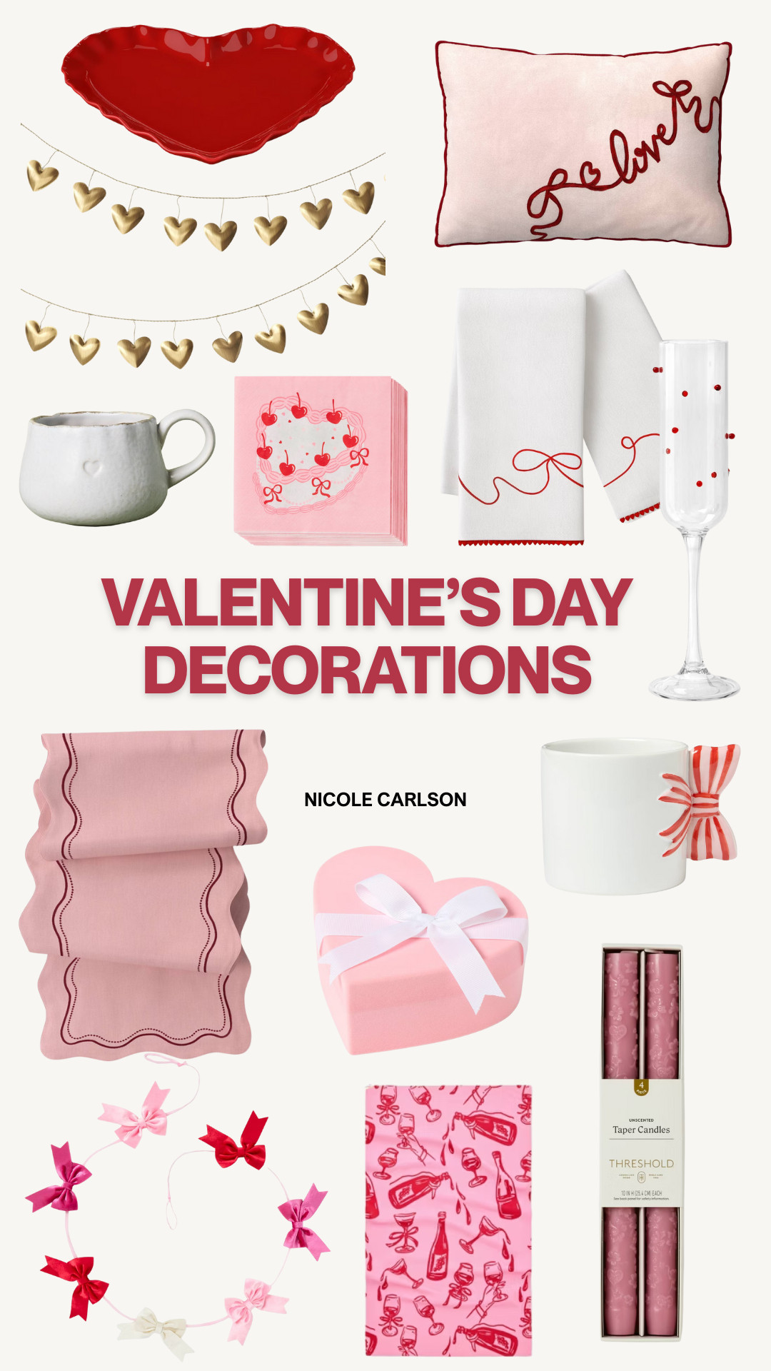 Valentines day decor and tablescape essentials from target.  

 

#LTKSeasonal #LTKHome #LTKFindsUnder50