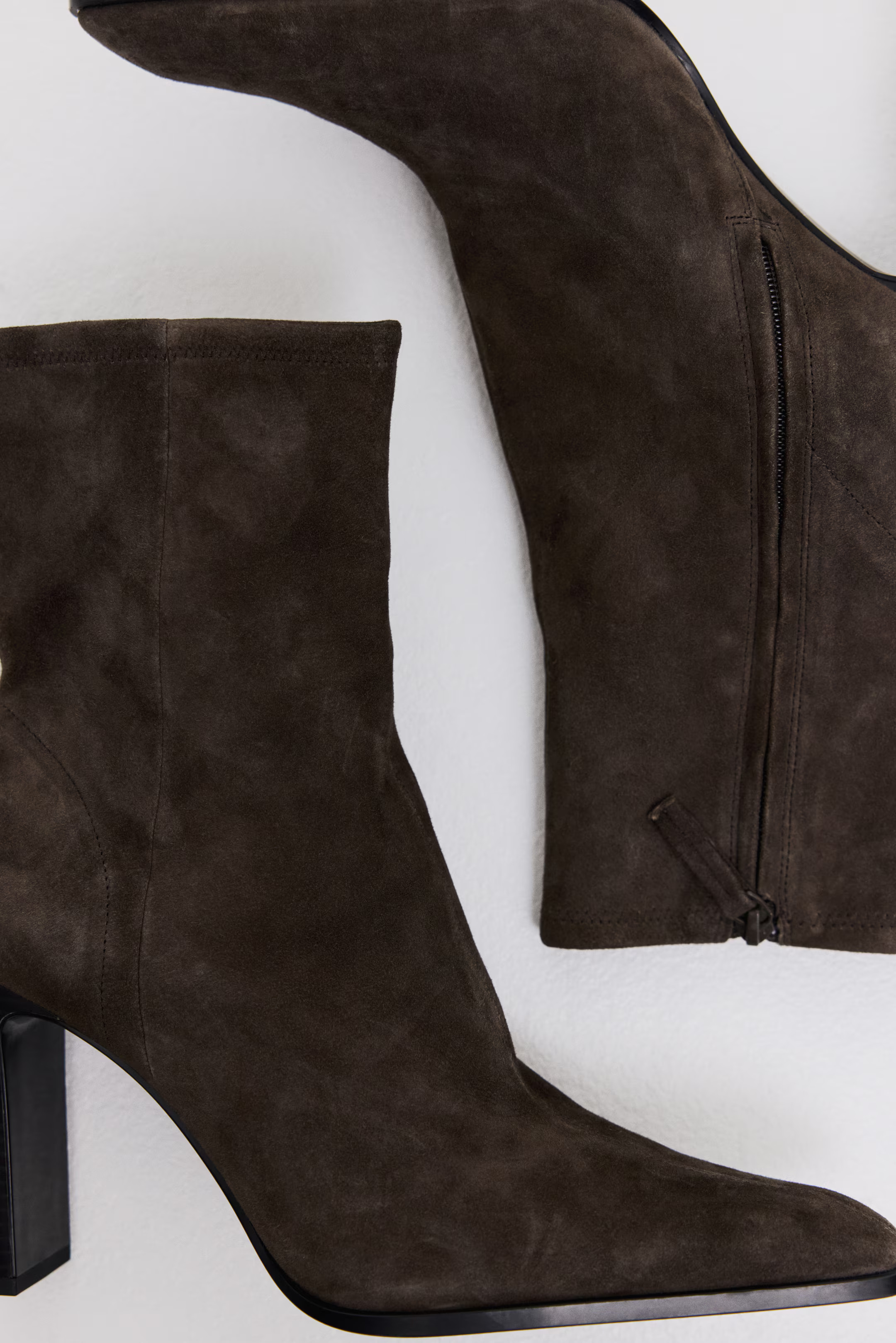 Heeled Suede Sock Boots | H&M (US + CA)