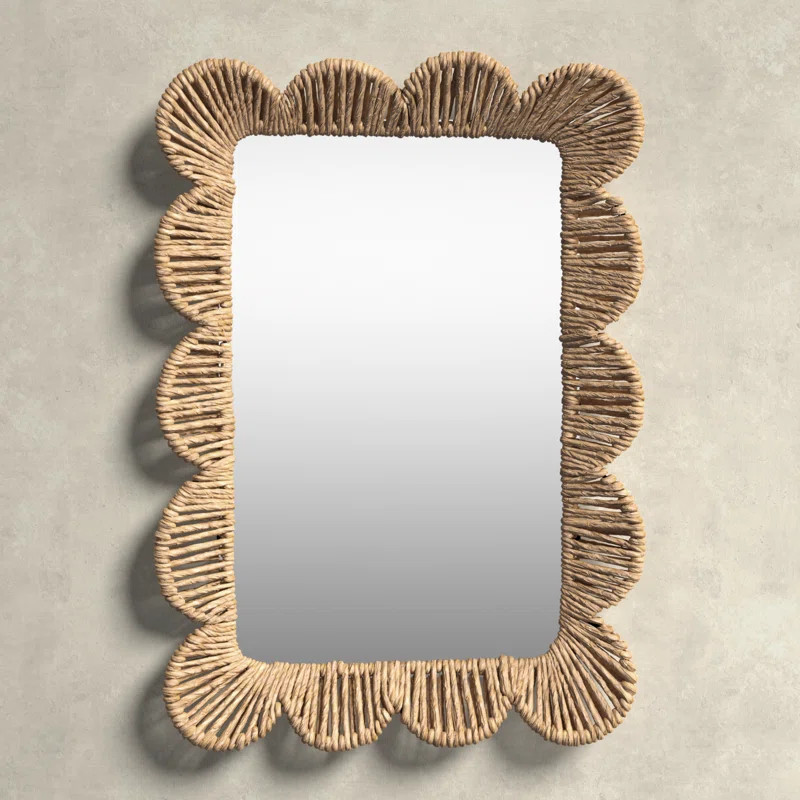 Teresa Rectangle Jute Dresser Mirror | Wayfair North America