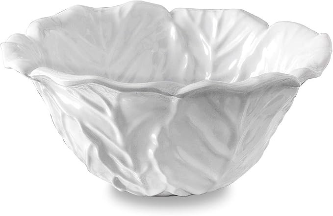 Beatriz Ball VIDA Lettuce Small Bowl in White - Elegant Melamine Leaf-Inspired Design, Ideal for ... | Amazon (US)