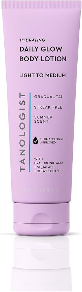 Tanologist Hydrating Daily Glow Body Lotion- Light/Medium, Gradual Tanning Lotion, No Fake Tan Sm... | Amazon (US)